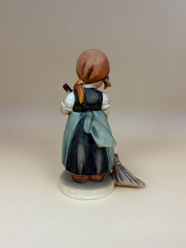 Figurine. German. Hummel. #171 "Little Sweeper". TMK 2 (1950-1959). 4.75"H