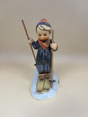 Figurine. German. Hummel. #59 "Skier". TMK 3SS (1960-1972). 5"H