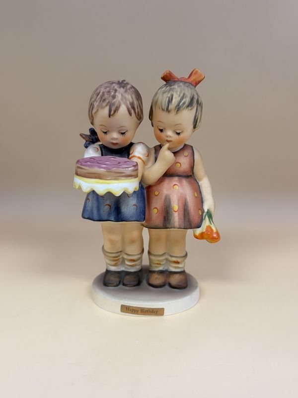 Figurine. Germany. Hummel. #176 &quot;Happy Birthday&quot;. TMK 3 (1960-1972). 5&quot;H
