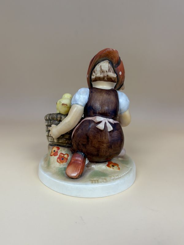 Figurine. German. Hummel. #57/I "Chick Girl". TMK 3SS (1960-1972). 4.5"H