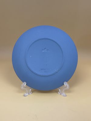 Jasperware. England. Wedgwood. Peter Rabbit Miniature Plate. Jasperware - Blue w/White. 4.25"W