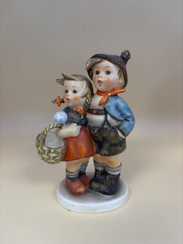 Figurine. Germany. Hummel. #94 3/0 &quot;Surprise&quot; TMK 3SS.  5.5&quot;H