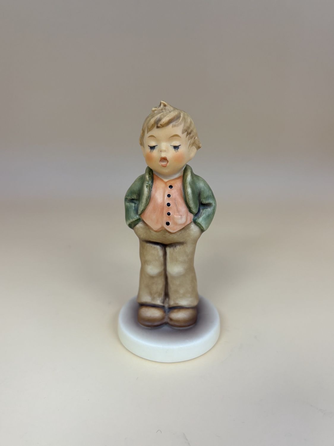 Figurine. German. Hummel. #848 &quot;Steadfast Soprano&quot; TMK 8 (2000-present). 3.75&quot;H