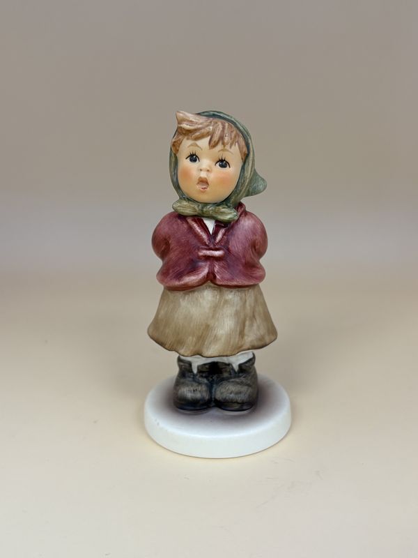 Figurine. German. Hummel. #2181 &quot;Clear as a Bell&quot; TMK 8 (2002-present). 3.75&quot;H