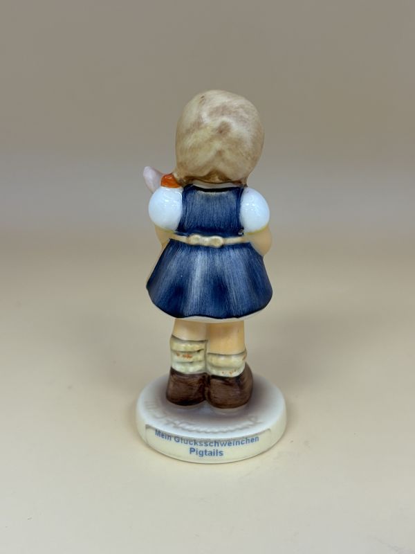 Figurine. Germany. Hummel. #2052 "Pigtails" TMK 7 (1991-2000). 3.5"H