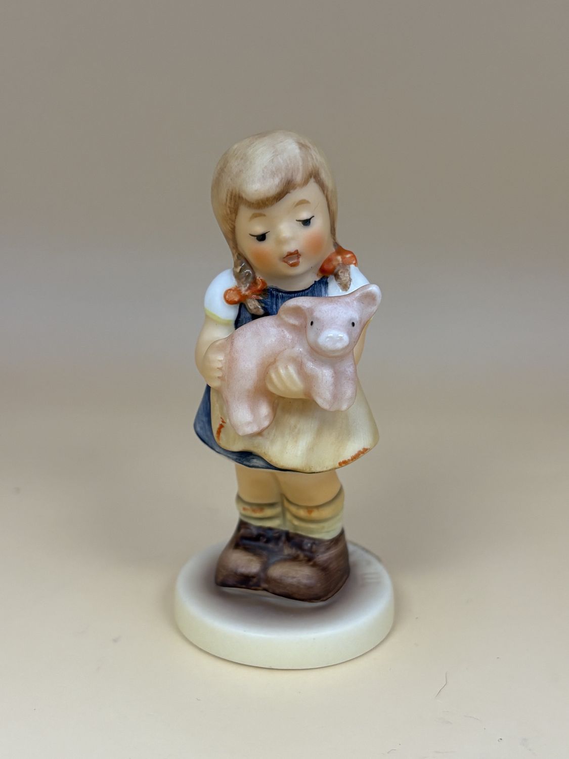 Figurine. German. Hummel. #2052 &quot;Pigtails&quot; TMK 7 (1991-2000). 3.5&quot;H