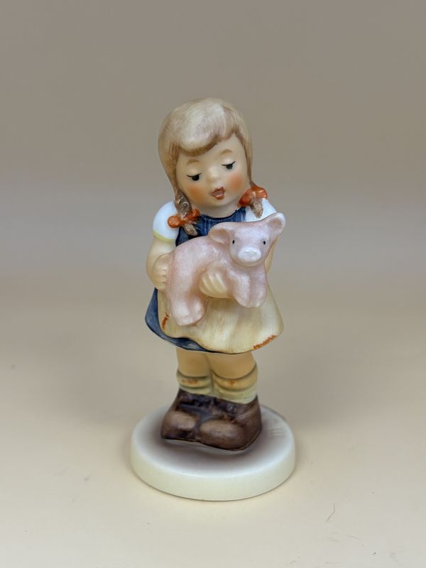 Figurine. German. Hummel. #2052 &quot;Pigtails&quot; TMK 7 (1991-2000). 3.5&quot;H