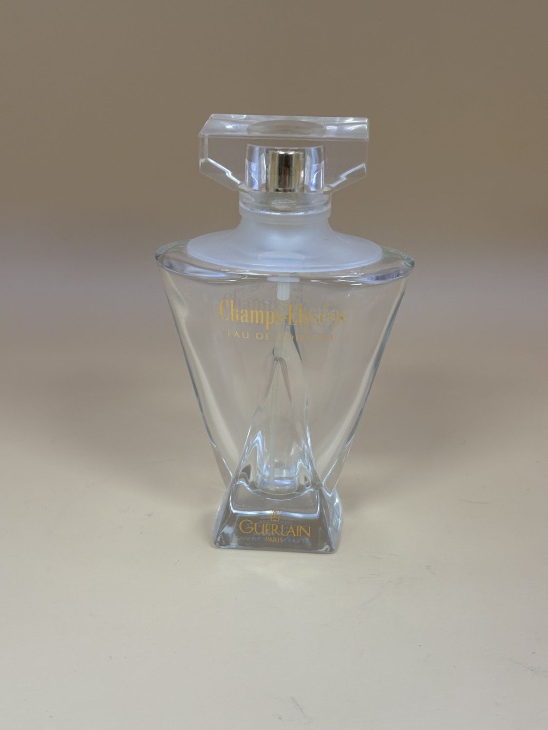 Perfume Bottle. French. Guerlain Paris. &quot;Champs-Elysees Eau De Toilette&quot;4&quot;H