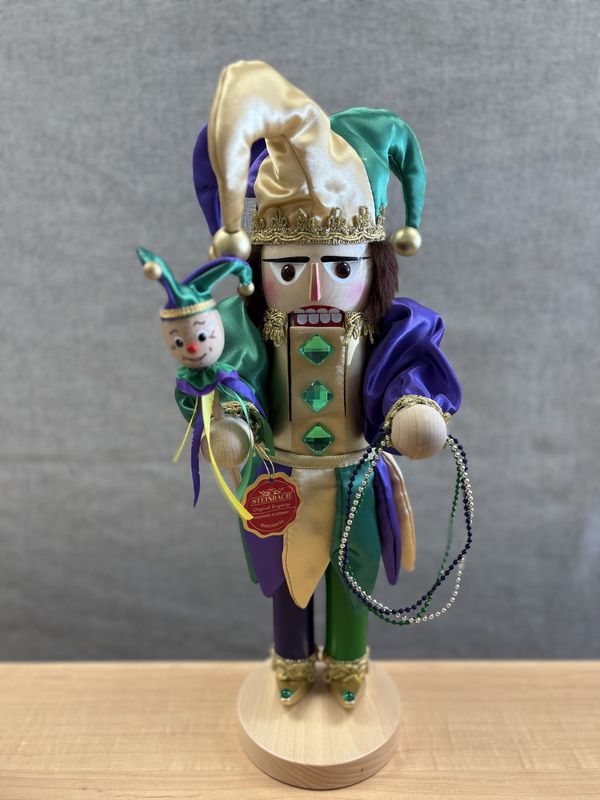 Nutcracker. Germany. Steinbach. Mardi Gras Jester [NEW]. 17&quot;H