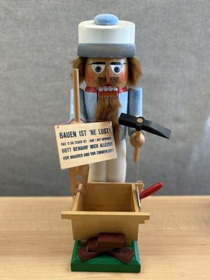 Nutcracker. Germany. Steinbach. Brick Mason/Layer. 14.5"H