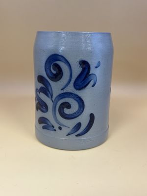 Stein. Germany. Marzi Remy Pottery. Blue Salt Glaze. 5"H