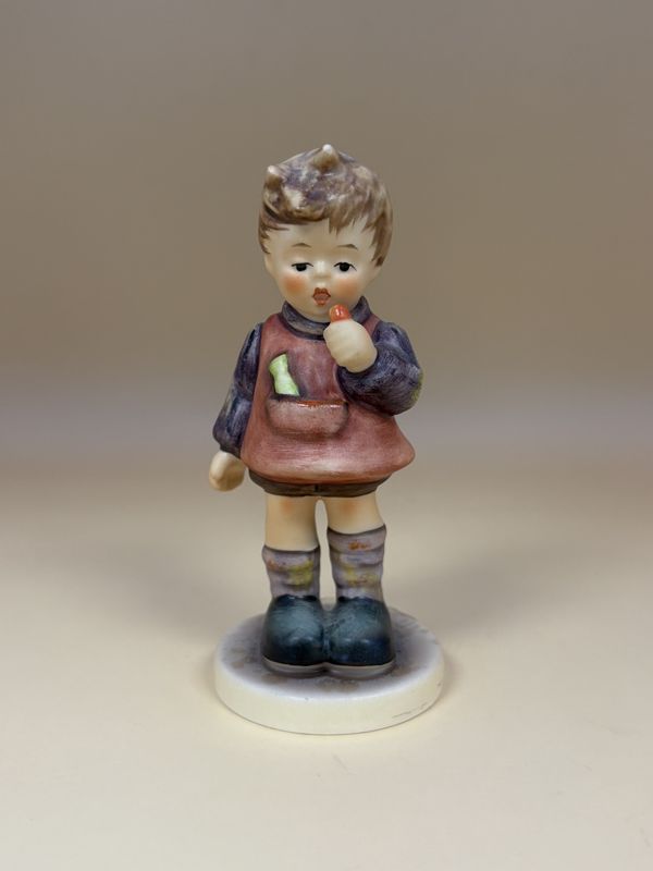 Figurine. German. Hummel. #435 3/0 &quot;Delicious&quot;  w/Box. TMK 7 (1991-2000). 4&quot;H