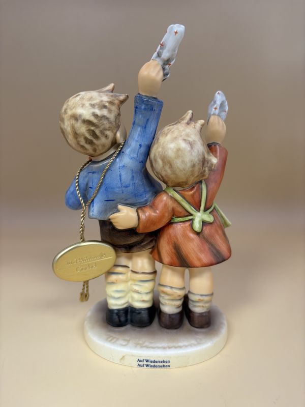 Figurine. German. Hummel. #153/I "Auf Wiedersehen" w/Box. TMK 8 (2000). 7"H