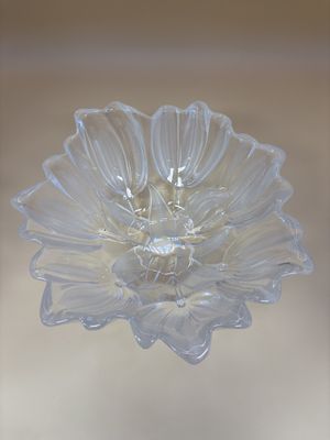 Glass. Germany. Mikasa. Satin Tulips Bowl. 7"W