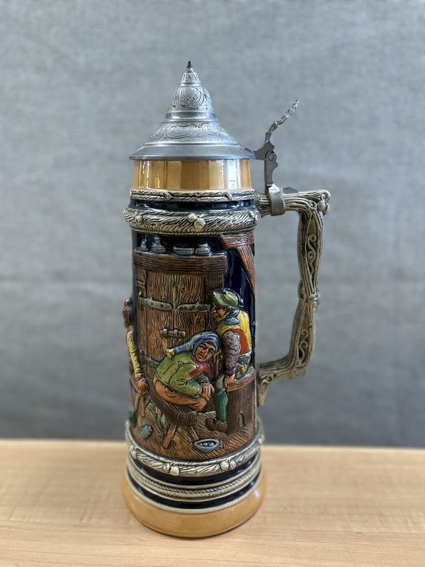 Stein. Germany. Group of Men in a Bar Fight. 14&quot;H