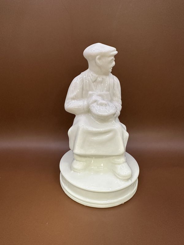 Figurine. Ireland. Belleek. Basket Maker. 5.25&quot;H