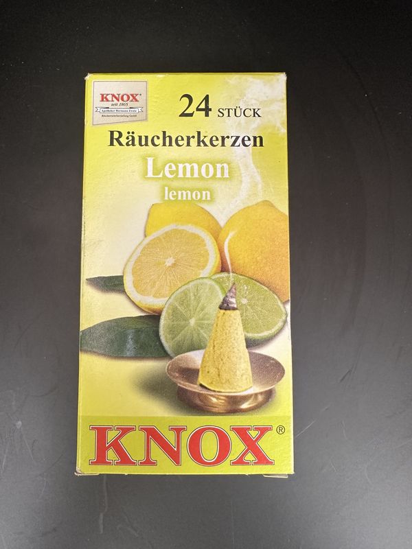 Home &amp; Bath. Germany. Incense Cones. New, Box of 24 (Choice of scent)