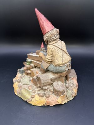 Sculpted Figure. USA. Tom Clark. Geppetto. Signed. Gnome Toy Maker. 1988. 6"H