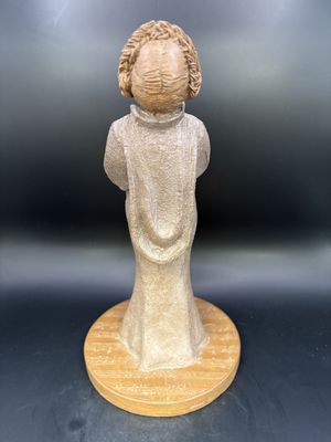 Sculpted Figure. USA. Tom Clark. Ruby. Woman of Color, Standing, Singing. 1985. 5.75"H