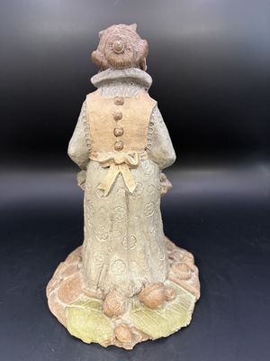 Sculpted Figure. USA. Tom Clark. Florence. Signed. Nurse Helping an Injured Bird. 1988. 8"H