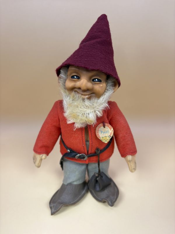 Doll. Germany. Steiff. Pucki. Gnome (Red). 7&#39;&#39;H.