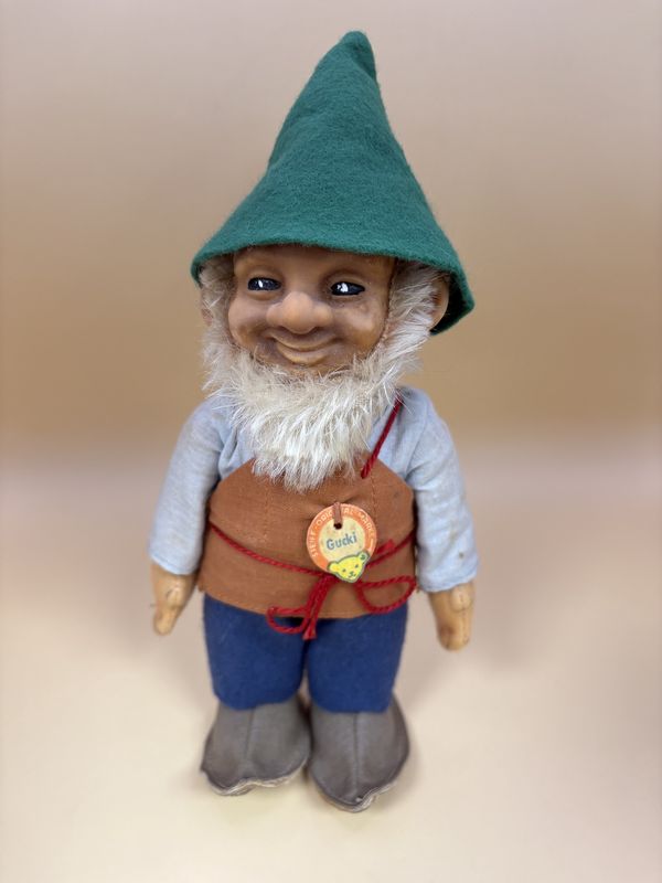 Doll. Germany. Steiff. Pucki. Gnome (Green). 7&quot;H