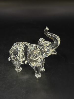 Figurine. Austria. Swarovski. Silver Crystal #191371. Baby Elephant. 2"H