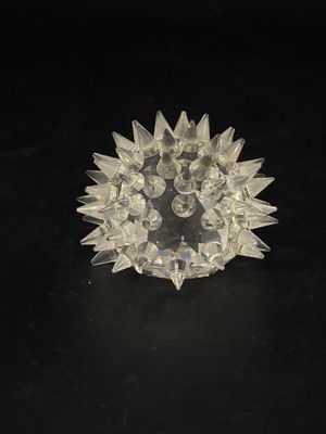Figurine. Austria. Swarovski. Silver Crystal. Hedgehog. 2"H