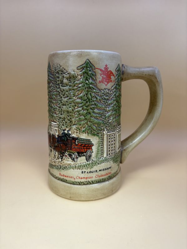 Stein. Brazil. Budweiser Champion Clydesdales. 1981. 6.25&quot;H