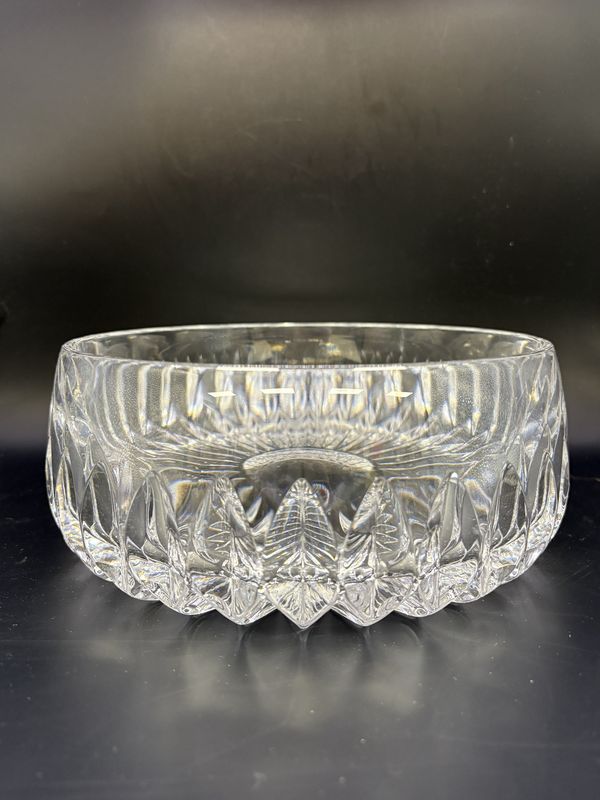 Crystal. England. Gorham . Vertical Cut  Bowl. 7 1/2&quot; W x 3 1/4&quot; H