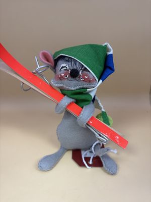 Doll. USA. Annalee. Skier. 1970. 6.5"H