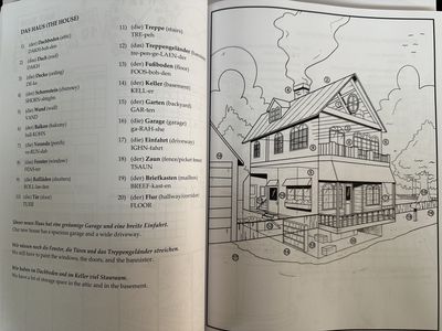 Book. USA. German Picture Dictionary Coloring Book. 2025. 183 pages