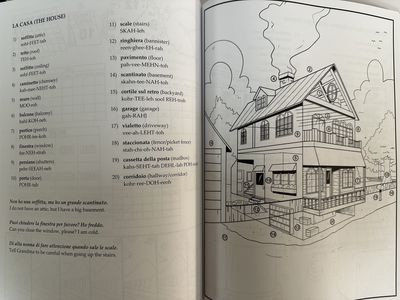Book. USA. Italian Picture Dictionary Coloring Book. 2025. 190 pages