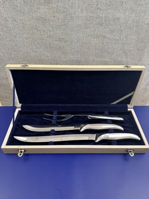 Flatware. Japan. Eldan. 3-Piece Carving Set w/Box