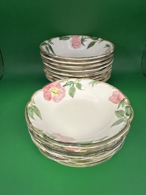 Ceramic. USA. Franciscan. Desert Rose. Eight 6" Bowls