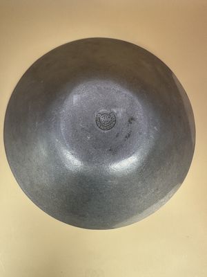 Pewter. Wilton. USA. Round Bowl w/Interior Embossed Fruit. 9.25"W