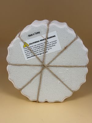 Housewares. Turkey. Ceramic Drink Coasters w/Scalloped Edge (Set 4). 4.5"W