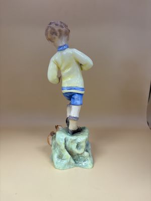 Figurine. England. Royal Worcester. "October" Boy of the Month. 7.5"H