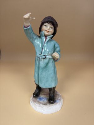 Figurine. England. Royal Worcester. "February" Boy of the Month. 6.5"H