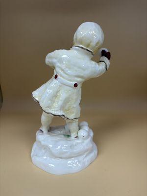 Figurine. England. Royal Worcester. "December" Boy of the Month. 6.5"H