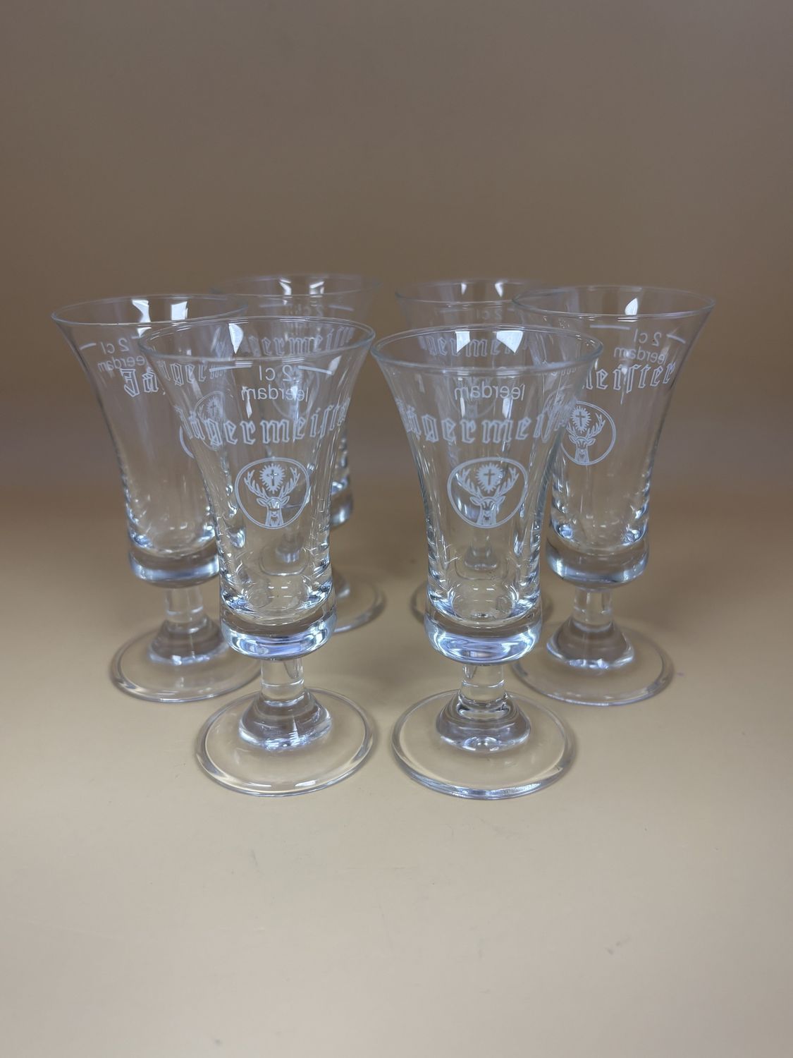 Drinkware. Germany. Jagermeister. Shot Glasses. 1.63&quot;H (Set of 6)