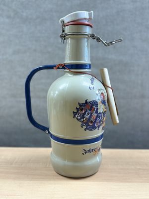 Ceramic. Germany. Deutiche Brauftatten. Beer Growler. 13.5"H