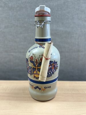 Ceramic. Germany. Deutiche Brauftatten. Beer Growler. 13.5"H