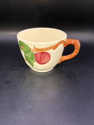 Ceramic. USA. Franciscan. Apple Pattern. Teacups (Set of 2). 1934-1984. 2.75" H