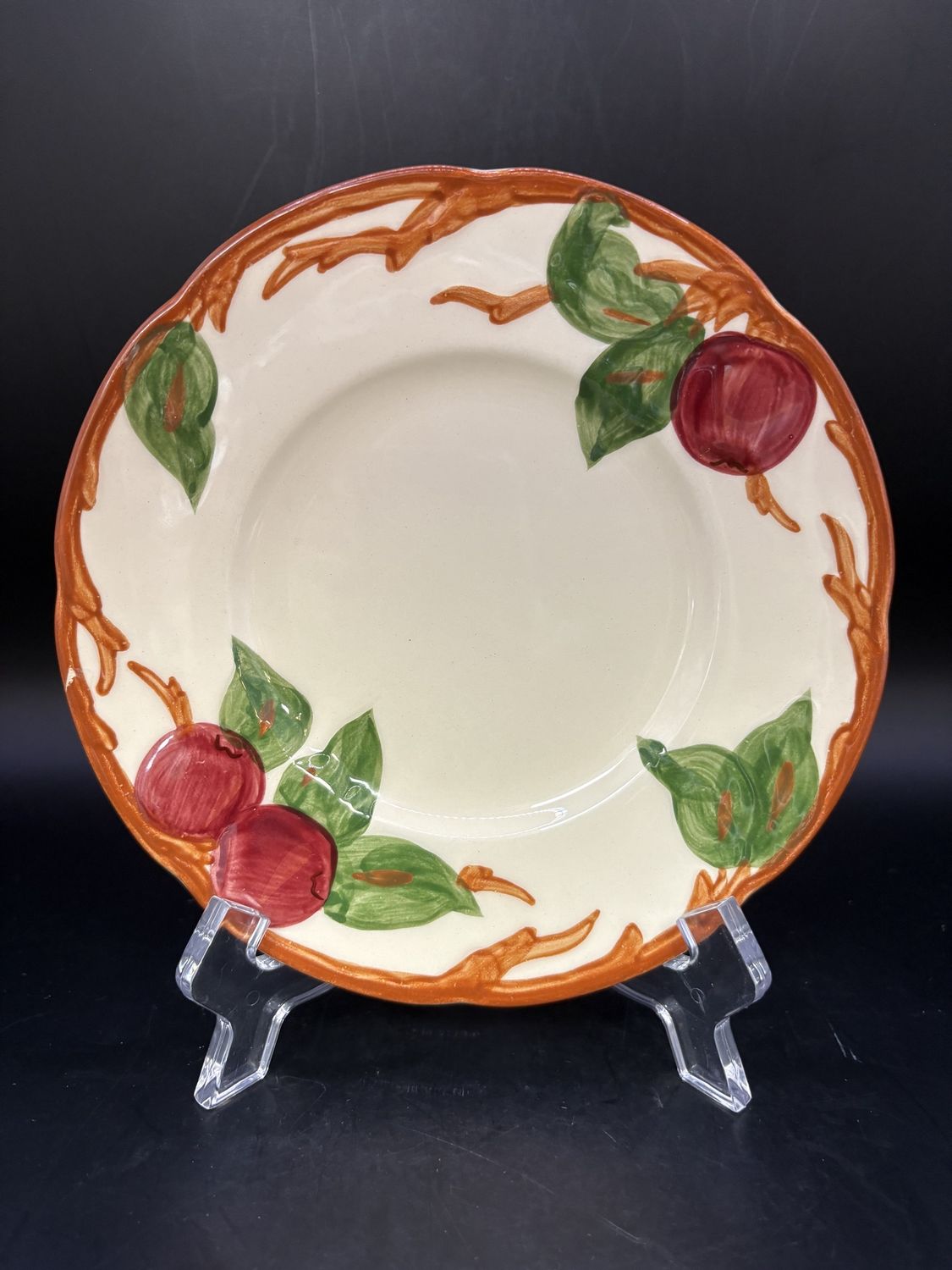 Ceramic. USA. Franciscan. Apple Pattern. Plate (Bread/Dessert). 1953-1958. 6.5&quot; W