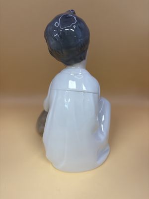 Figurine. Spain. Lladro NAO. #4522 "Boy with Dog." 8"H