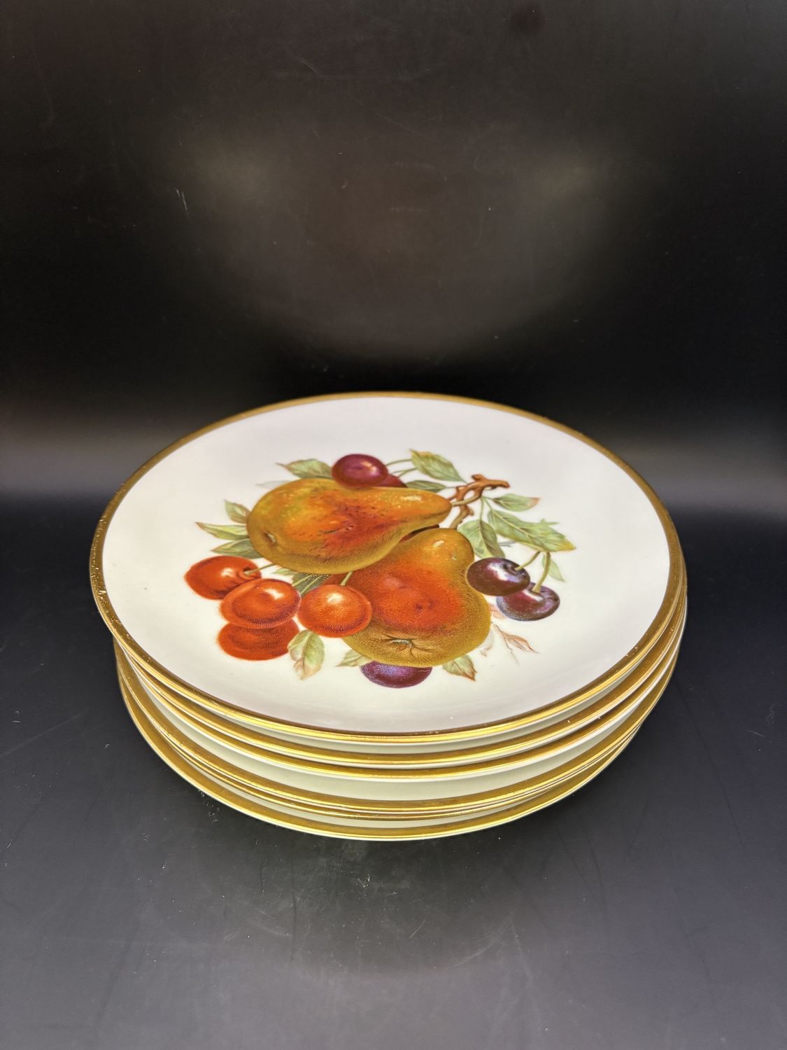 Porcelain. Germany. Mittertteich. Decorative Plates (Set of 6). 7.5&quot;W