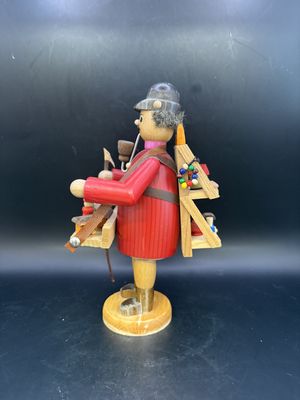 Smoker. Germany. Erzgebirgische. Toy Sales Man. 7.38"H