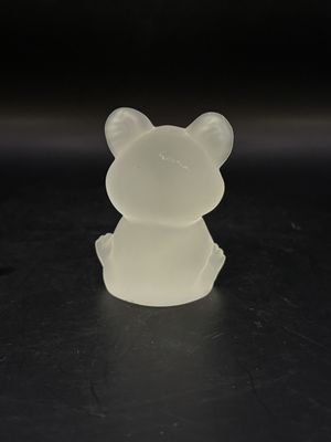 Crystal. Mexico. Kristaluxus. Frosted Teddy Bear. 2.5"H