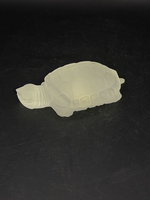 Crystal. Mexico. Kristaluxus. Frosted Turtle. 3.5&quot;L
